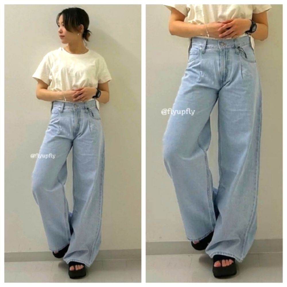 Levi's Baggy Dad Wide Leg Jeans Blue
